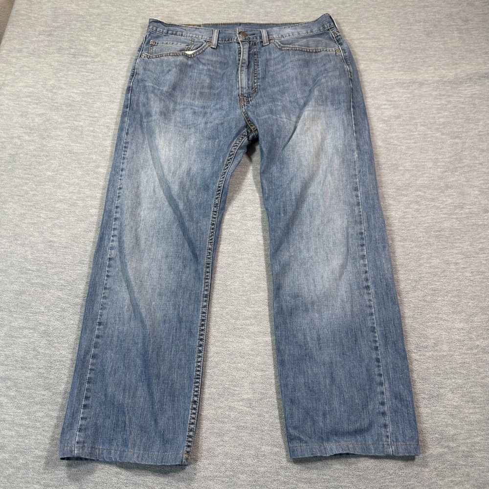 Levi's Jeans Men 34x29 Blue Straight 505 Regular Fit Medium Wash Denim Casual